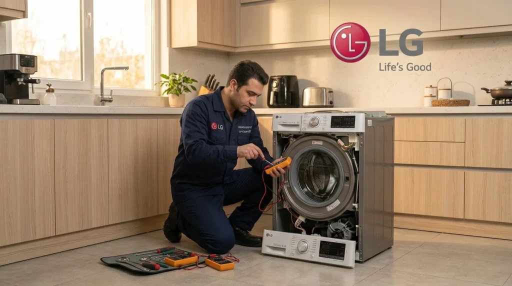 تعمیر لباسشویی ال جی در متل قو