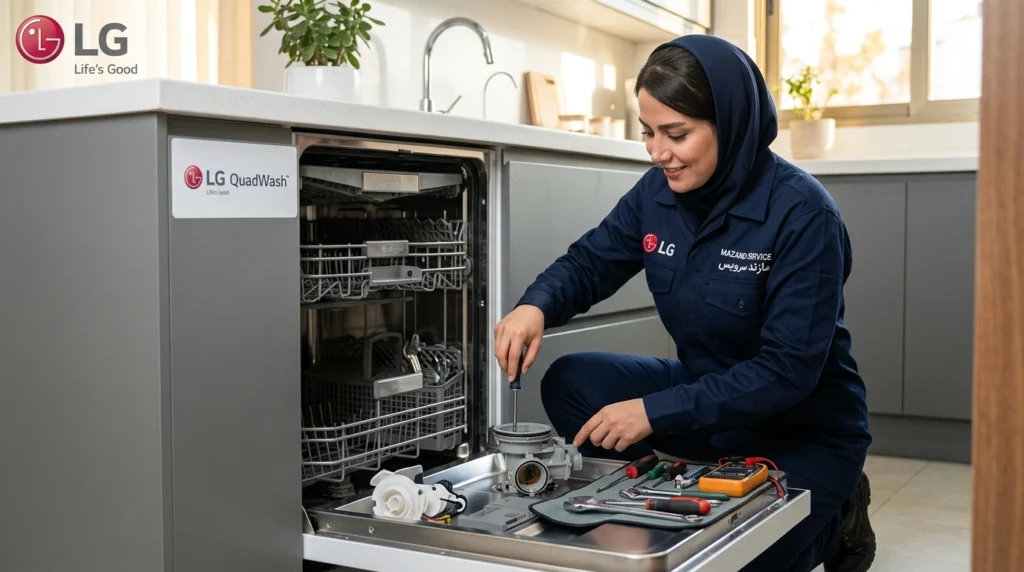 تعمیر ماشین ظرفشویی ال جی در متل قو