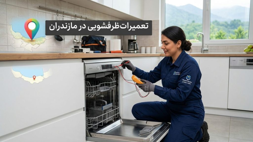 تعمیرات ماشین ظرفشویی در مازندران توسط مازند سرویس