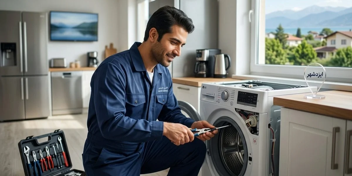 تعمیرات ال جی در ایزدشهر برای لوازم خانگی مثل تلویزیون، یخچال، لباسشویی و کولر گازی