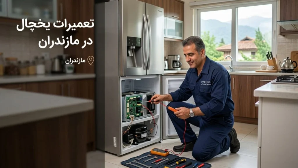 تعمیرات یخچال در مازندران توسط مازند سرویس