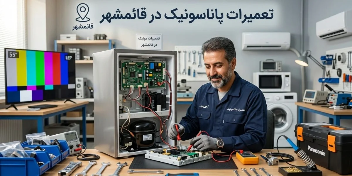 تعمیرات پاناسونیک در قائمشهر برای تلویزیون، یخچال و سایر لوازم خانگی